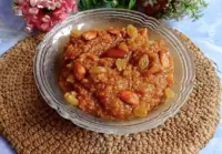 Punjabi Makadi Halwa portion