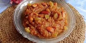 Punjabi Makadi Halwa portion